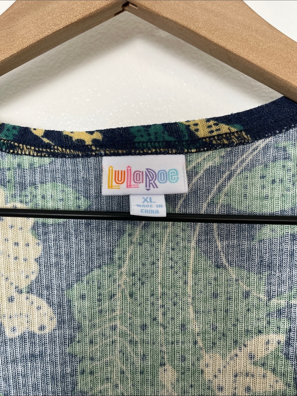 NWOT LuLaRoe Floral Ribbed Long Duster - Picture 3 of 7